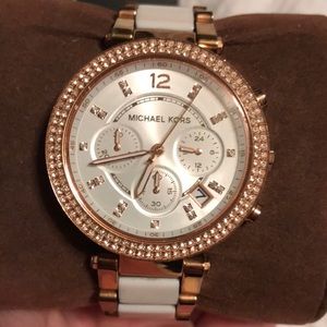 MK Rose Gold and White Women’s Watch